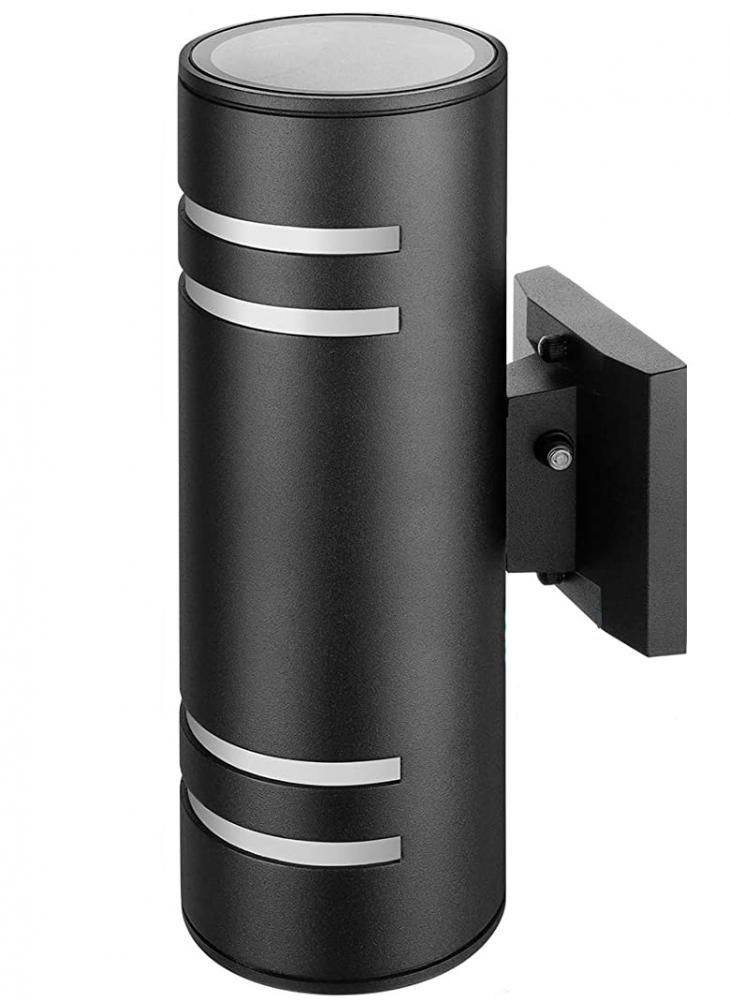 13.5" Aluminium die casting E26 Outdoor Wall Lighting 2*60W Black, With Photocell Sensor