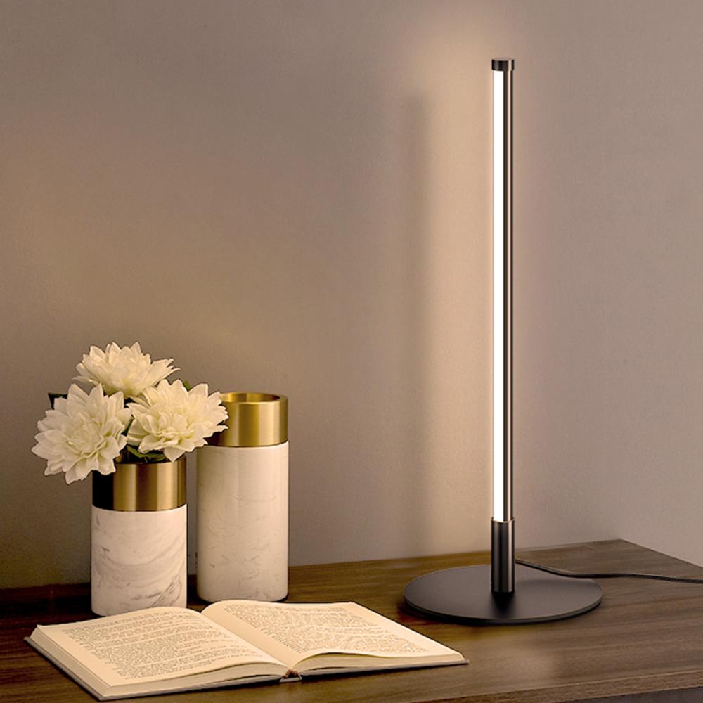 Stick Table Lamp, 18" Aluminium +PMMA Color : 3500K, Voltage: AC110-265V, 12W, 1000Lm