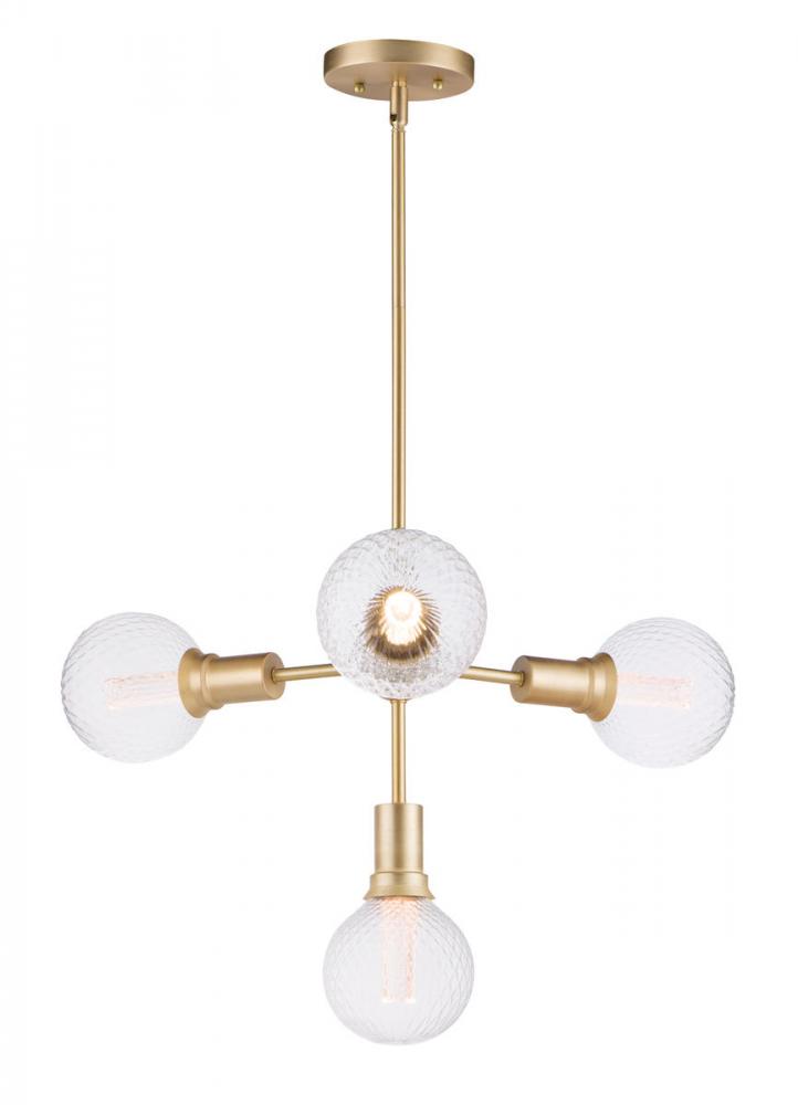 Molecule 4-Light Pendant with G40 PR LED Bulbs