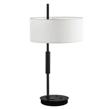 Dainolite FTG-261T-MB-WH - 1LT Incandescent Table Lamp, MB w/ WH Shade