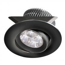 Dainolite SMP-LED-8-BK - 24V DC,8W Blk Adjust Mini LED Pot Light