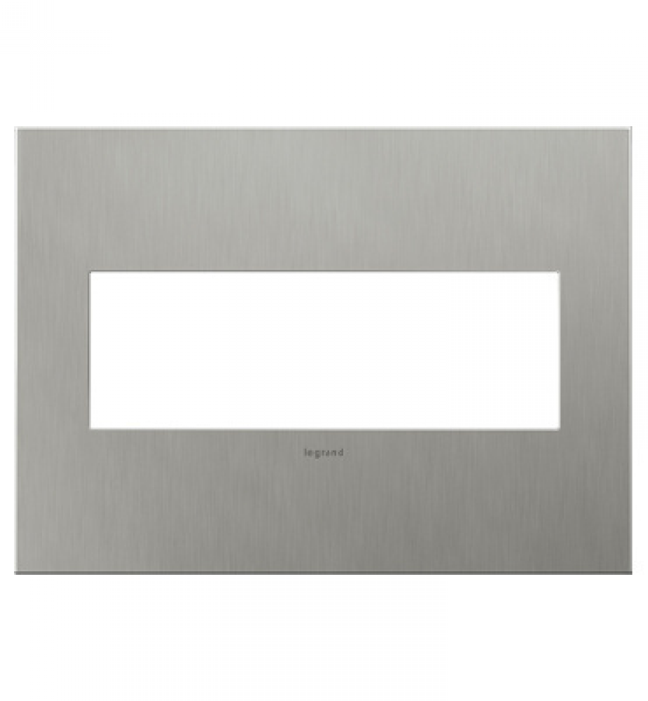 Extra-Capacity FPC Wall Plate, Brushed Stainless (10 pack)