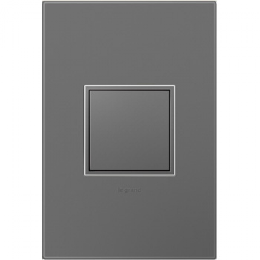 adorne? Pop-Out Outlet with Magnesium Wall Plate, Magnesium