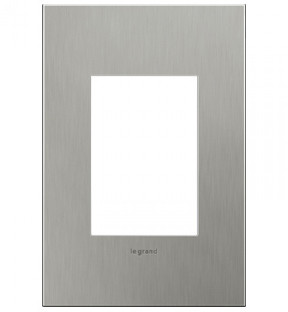 Compact FPC Wall Plate, Brushed Stainless (10 pack)