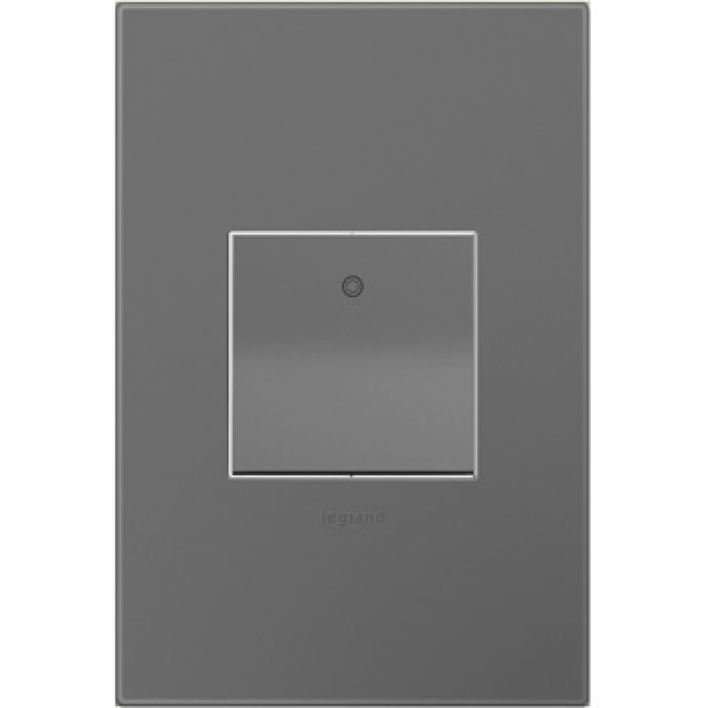 adorne? Paddle Switch with Magnesium Wall Plate, Magnesium