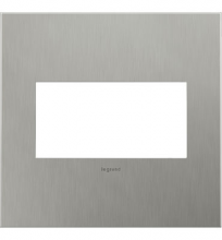Legrand Canada AWC2GBS4 - Brushed Stainless Steel, 2-Gang Wall Plate
