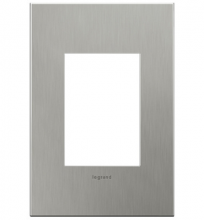 Legrand Canada AD1WP-MS - Compact FPC Wall Plate, Brushed Stainless