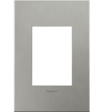 Legrand Canada AD1WP-BS - Compact FPC Wall Plate, Brushed Stainless Steel