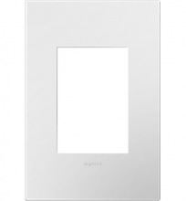 Legrand Canada AWP1G3WHW4 - Gloss White-on-White, 1-Gang + Wall Plate