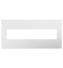 Legrand Canada AWP5GWHW1 - Gloss White-on-White, 5-Gang Wall Plate