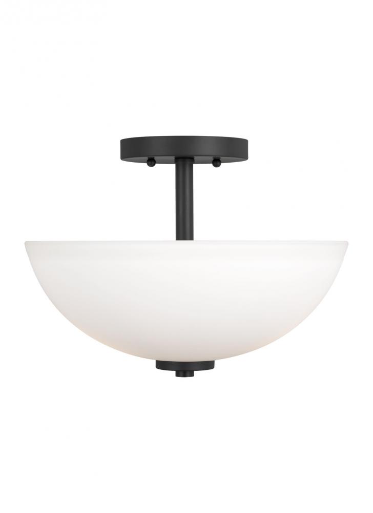 Oslo Two Light Semi-Flush Convertible Pendant