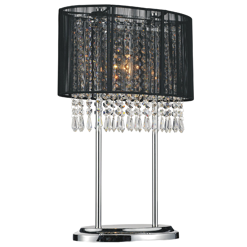 Sheer 1 Light Table Lamp With Chrome Finish