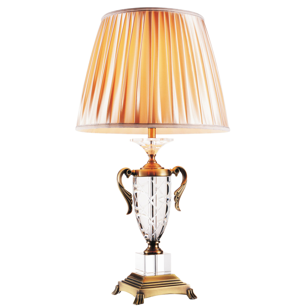 Yale 1 Light Table Lamp With Antique Brass Finish