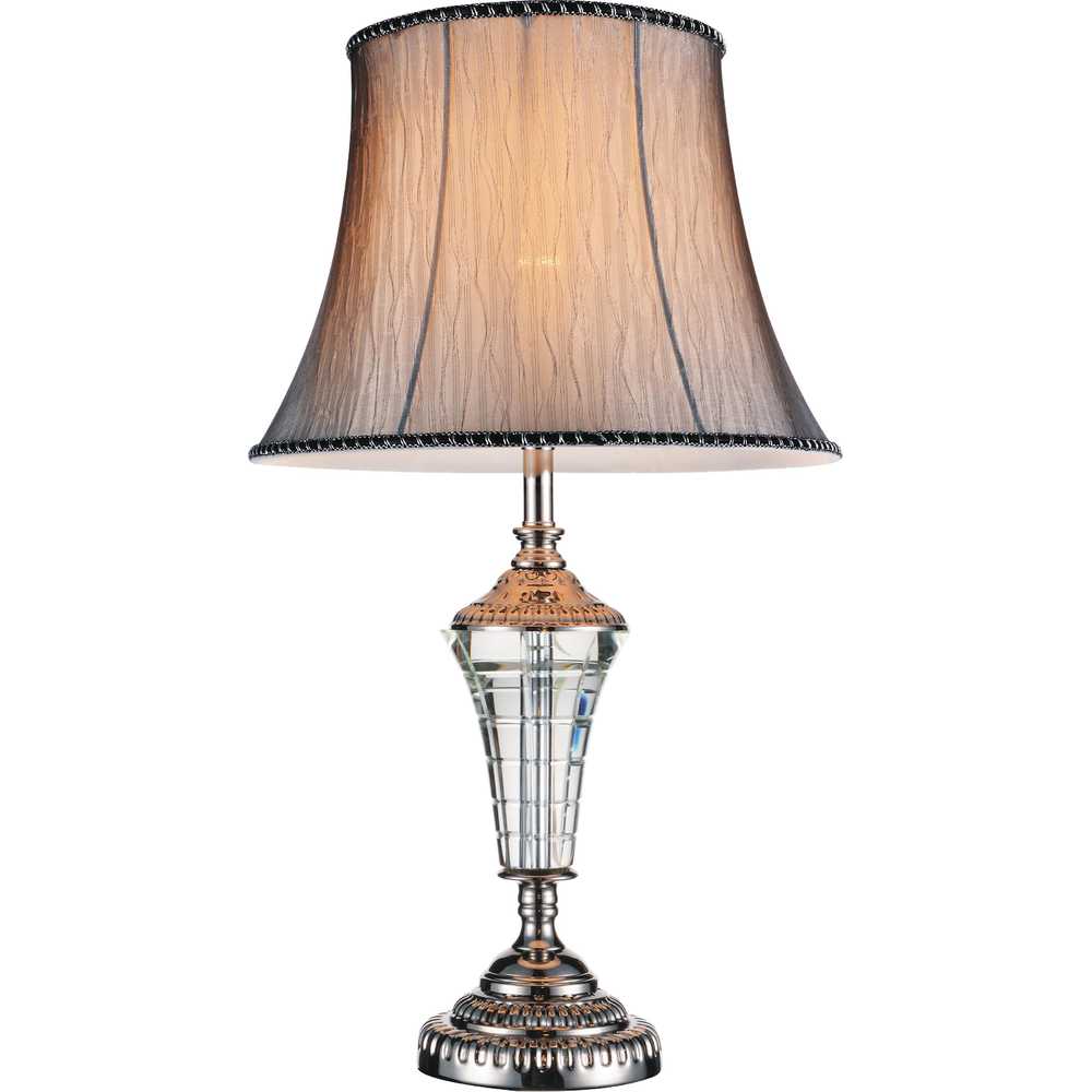 Yale 1 Light Table Lamp With Brushed Nickel Finish