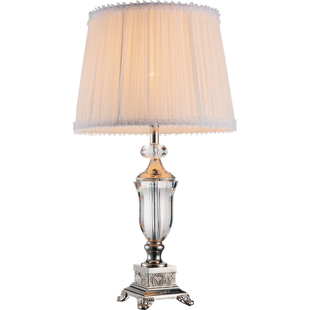 Yale 1 Light Table Lamp With Brushed Nickel Finish