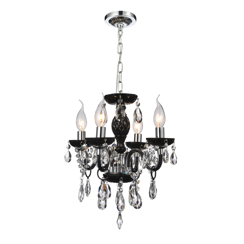 Princeton 4 Light Up Chandelier With Chrome Finish
