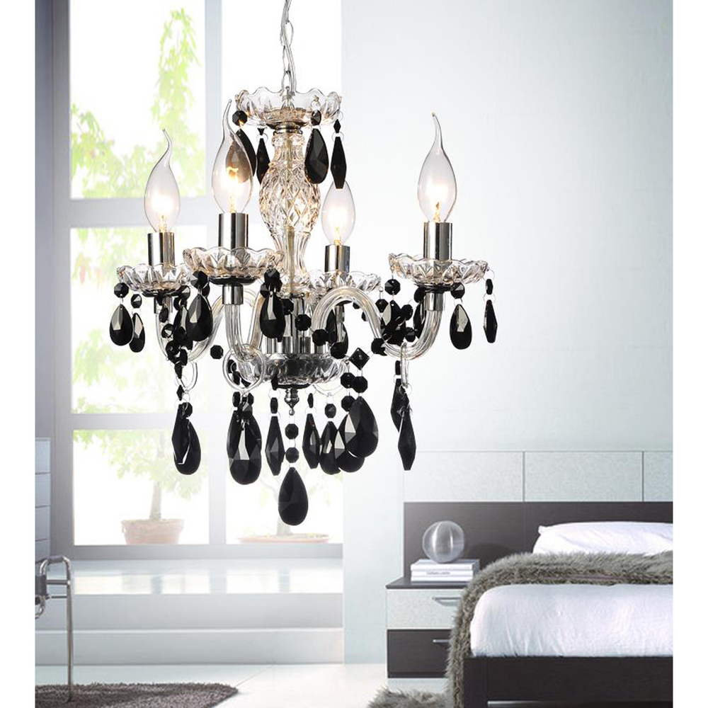 Princeton 4 Light Up Chandelier With Chrome Finish