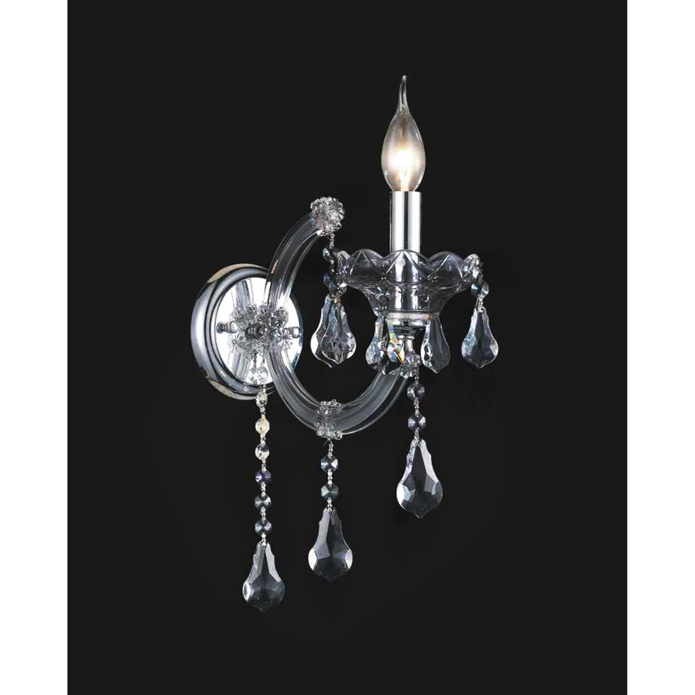 Maria Theresa 1 Light Wall Sconce With Chrome Finish