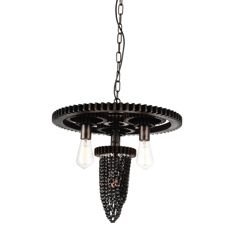 Union 4 Light Down Chandelier With Gray Finish