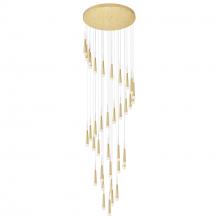 CWI Lighting 1103P40-36-602 - Andes LED Multi Light Pendant With Satin Gold Finish