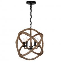 CWI Lighting 9706P21-5-101 - Padma 5 Light Up Chandelier With Black Finish