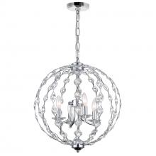 CWI Lighting 9970P19-4-601 - Esia 4 Light Chandelier With Chrome Finish