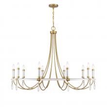 Savoy House Canada 1-7712-10-195 - Mayfair 10-Light Chandelier in Warm Brass and Chrome