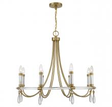 Savoy House Canada 1-7718-8-195 - Mayfair 8-Light Chandelier in Warm Brass and Chrome