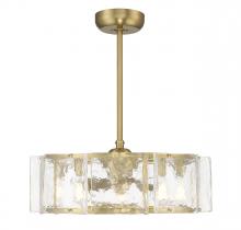 Savoy House Canada 27-FD-8201-322 - Genry 5-Light LED Fan D'Lier in Warm Brass