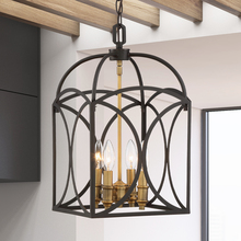 Savoy House Canada 3-4080-4-79 - Talbot 4-Light Pendant in English Bronze and Warm Brass