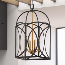 Savoy House Canada 3-4081-4-79 - Talbot 4-Light Pendant in English Bronze and Warm Brass
