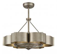 Savoy House Canada 39-FD-125-53 - Stockholm 6-Light Fan D'Lier in Silver Patina