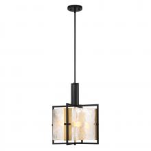 Savoy House Canada 7-1699-3-143 - Hayward 3-Light Pendant in Matte Black with Warm Brass Accents