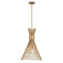Savoy House Canada 7-9602-1-171 - Longfellow 1-Light Pendant in Burnished Brass