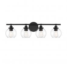 Savoy House Canada 8-4050-4-BK - Carson 4-Light Bathroom Vanity Light in Matte Black