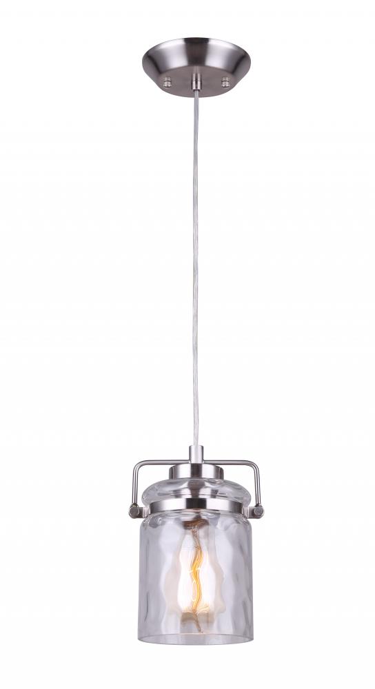 ARDEN, 1 Lt Cord Pendant, Watermark Glass, 100W Type A, 5 .5 IN W x 10 - 58 IN H