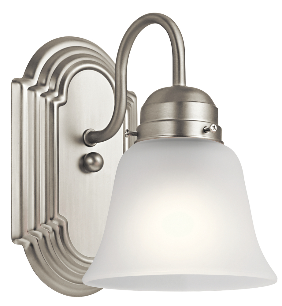 1 Light Wall Sconce Brushed Nickel