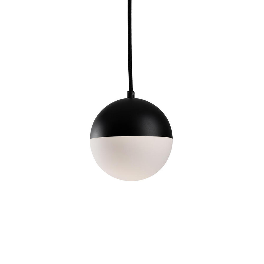 Monae 6-in Black LED Pendant