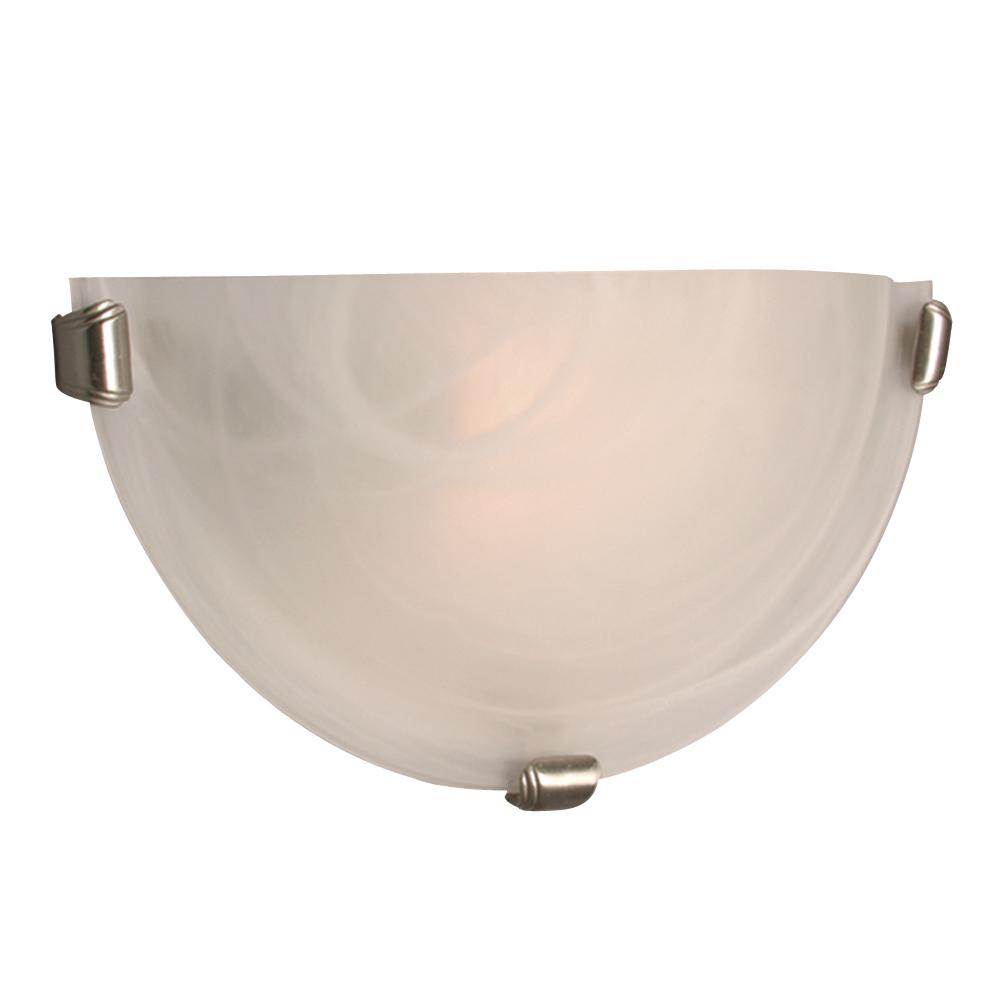 Wall Sconce - Pewter w/ Marbled Glass