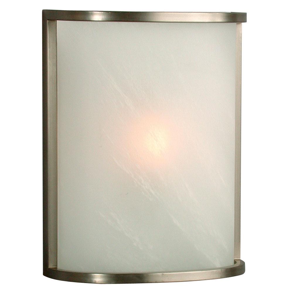 LED Wall Sconce - in Pewter finish with Marbled Glass