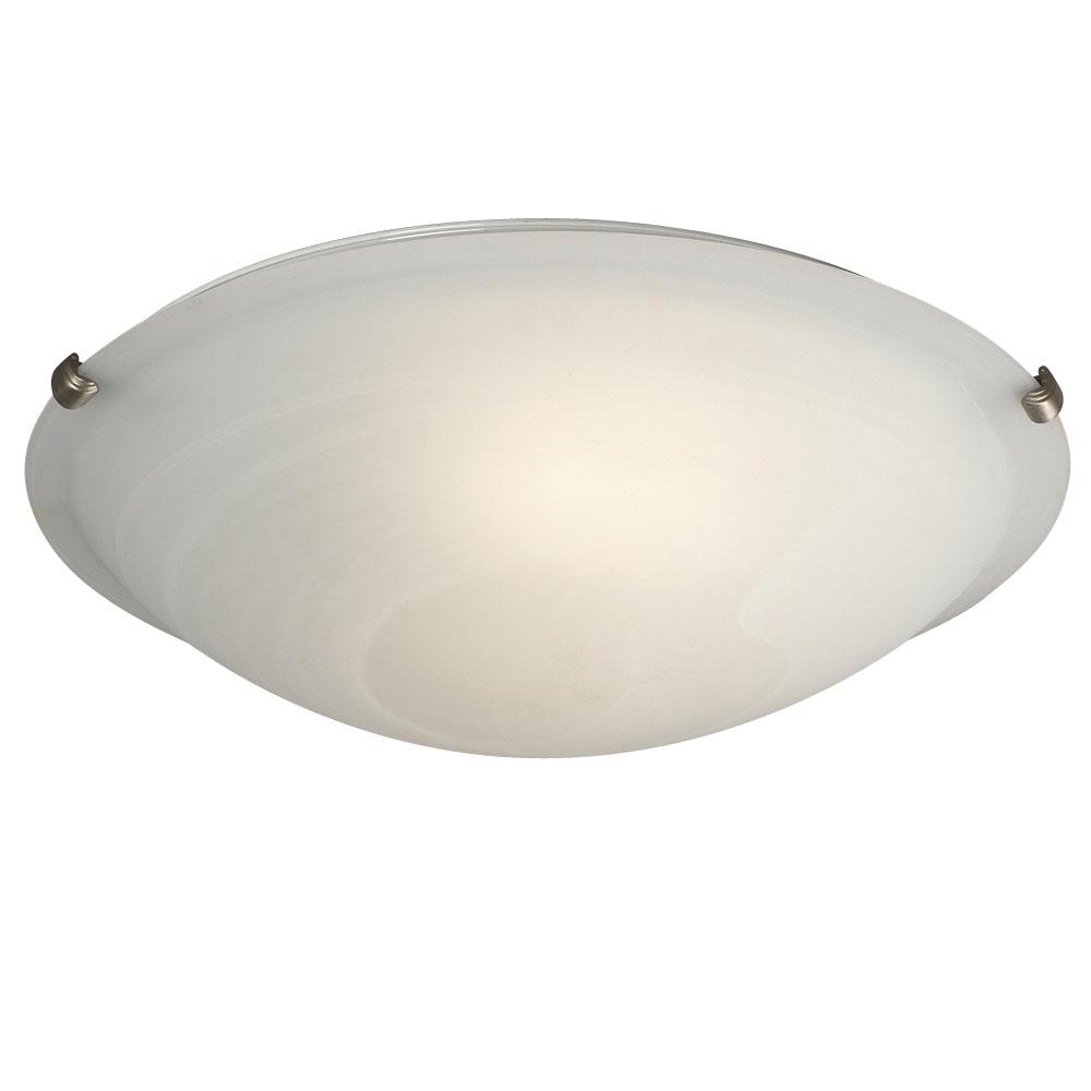 Flush Mount Ceiling Light - in Pewter finish with Marbled Glass