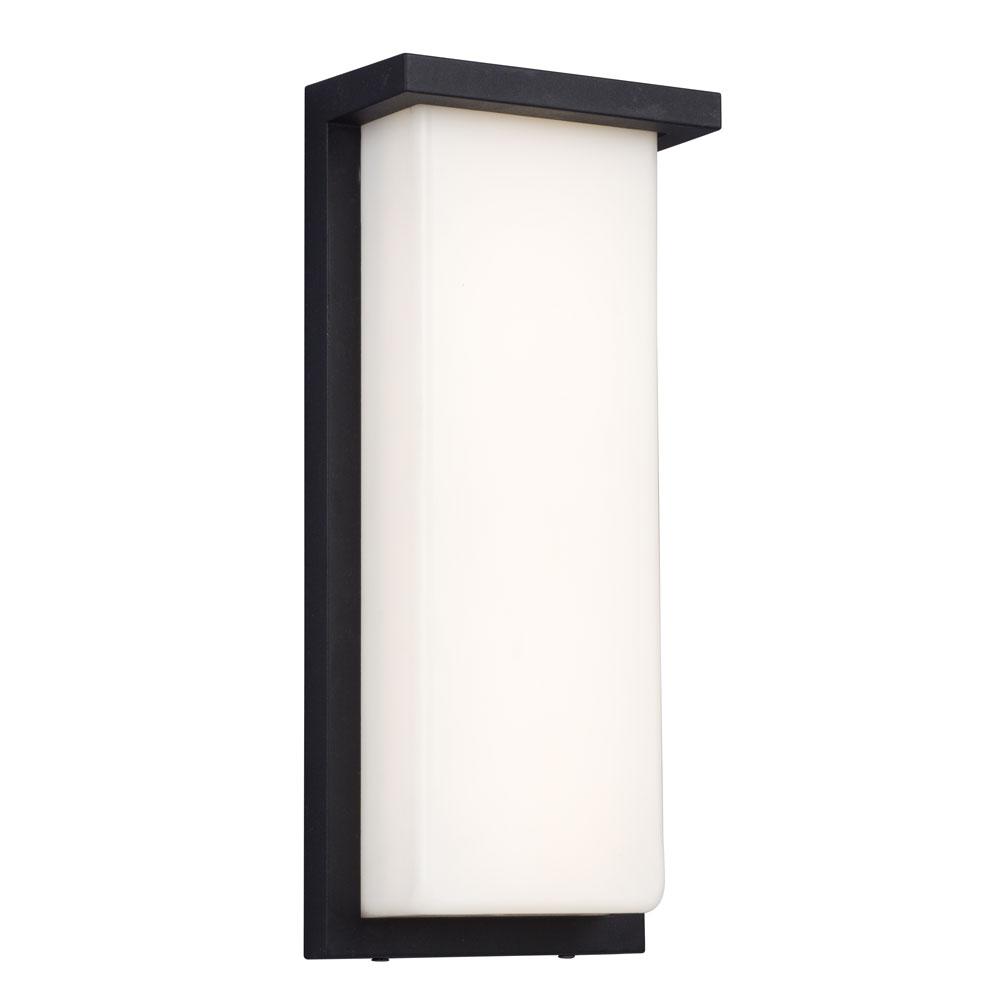 Dimmable LED Outdoor Wall Mount Light Fixture with White Acrylic Lens