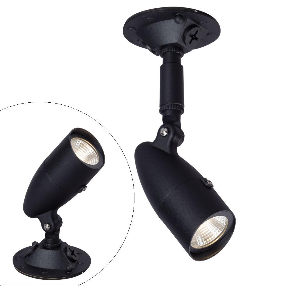 Dimmable LED Outdoor SPOT Light BK. Gasketed - 1/2" NPT HUB