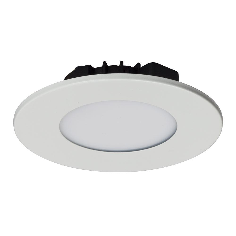 4" Dimmable AC LED DownLight W/WH TRIM 8W 3000K
