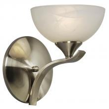 Galaxy Lighting 211781BN - Single Wall Bracket - Brushed Nickel with Marbled Glass