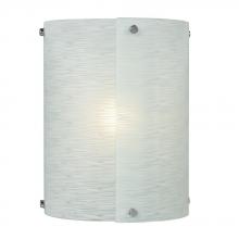 Galaxy Lighting 215040CH - 1-Light Wall Sconce in Polished Chrome with Frosted Textured Glass