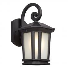 Galaxy Lighting 326040BK - Plastic Outdoor Black with Frosted Glass