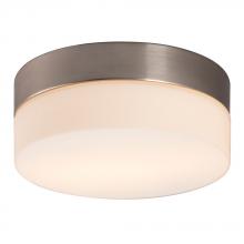 Galaxy Lighting ES612312BN - Flush Mount Ceiling Light - in Brushed Nickel finish with Satin White Glass