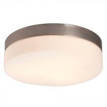 Galaxy Lighting 612314BN 2PL13 - Flush Mount Ceiling Light - in Brushed Nickel finish with Satin White Glass