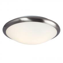Galaxy Lighting L612392BN016A1 - LED Flush Mount Ceiling Light - in Brushed Nickel finish with Satin White Glass